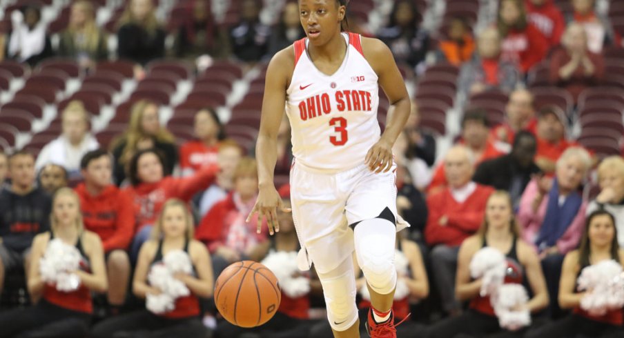 Kelsey Mitchell led the Buckeyes to victory over Illinois.