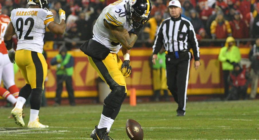 Ryan Shazier celebrates after a big play.