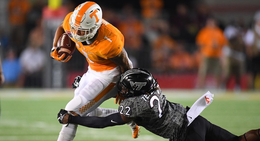 Former Tennessee running back Jalen Hurd will visit Ohio State this weekend.