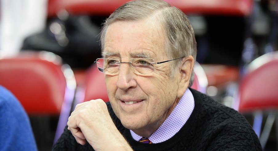 Brent Musburger talks about Holy Buckeye, wrongly says Drew Brees played in that game and more on Tuesday during Ohio State's game against Maryland.