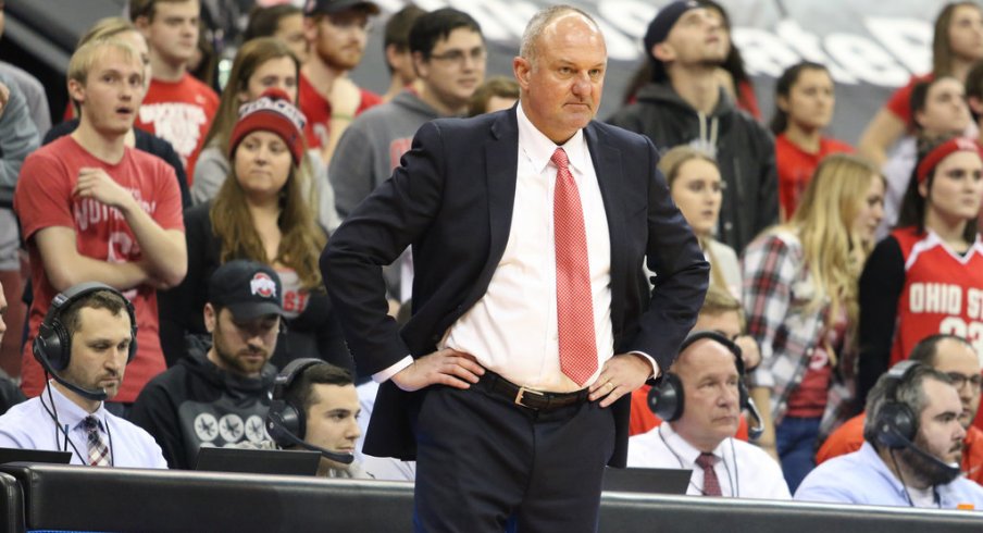 Ohio State coach Thad Matta on the sidelines against Maryland.