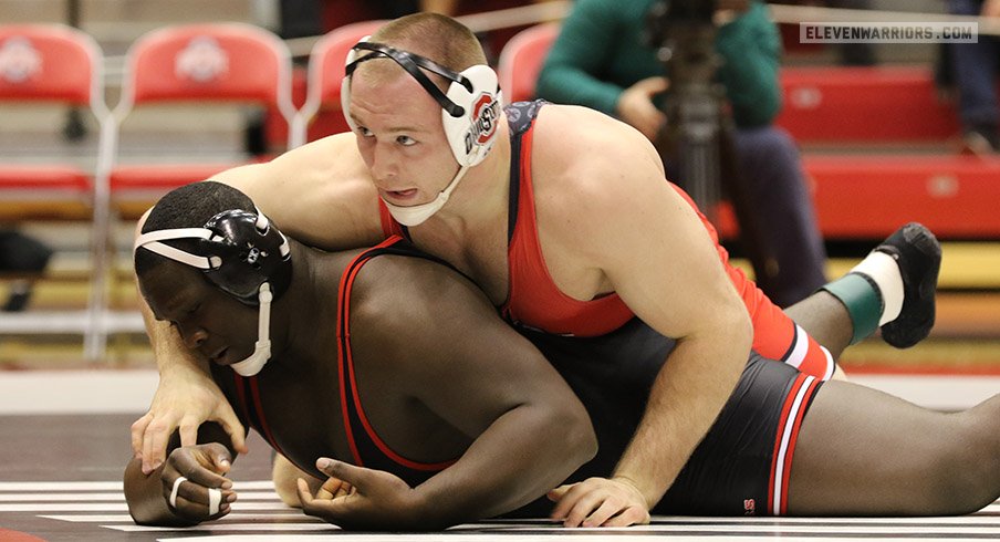 Kyle Snyder scored a technical fall for Ohio State against Rutgers.