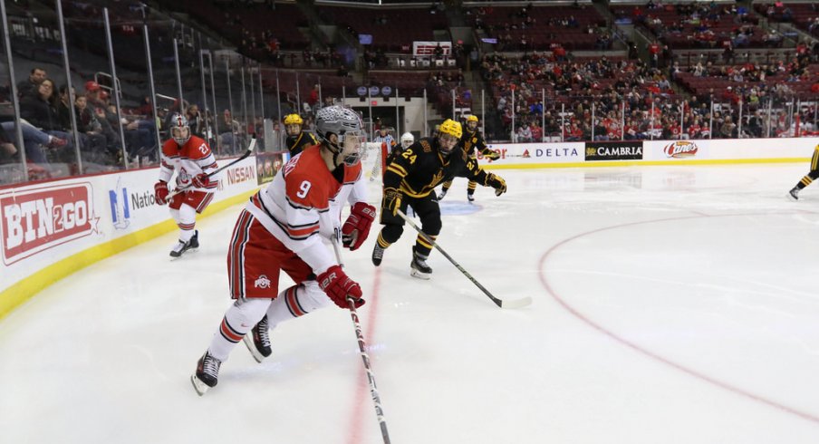 Tanner Laczynski mentally maps the upcoming Buckeye rush.