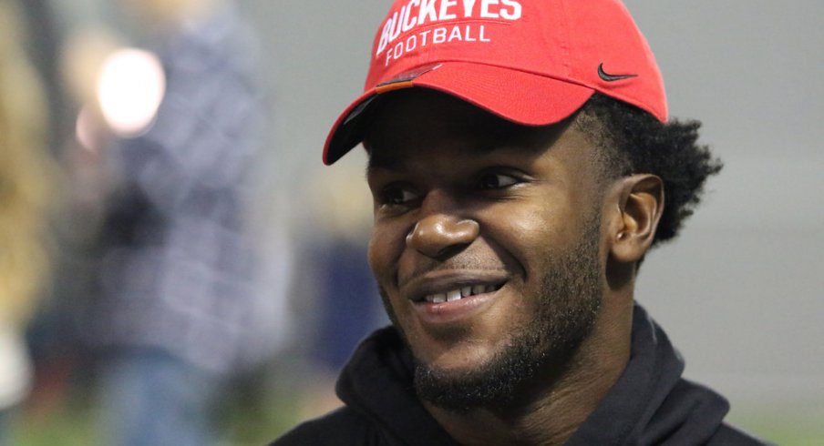 Marcus Williamson at a signing day event for Ohio State.