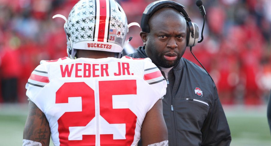 Mike Weber, Demario McCall and the others involved in the Ohio State backfield this spring.