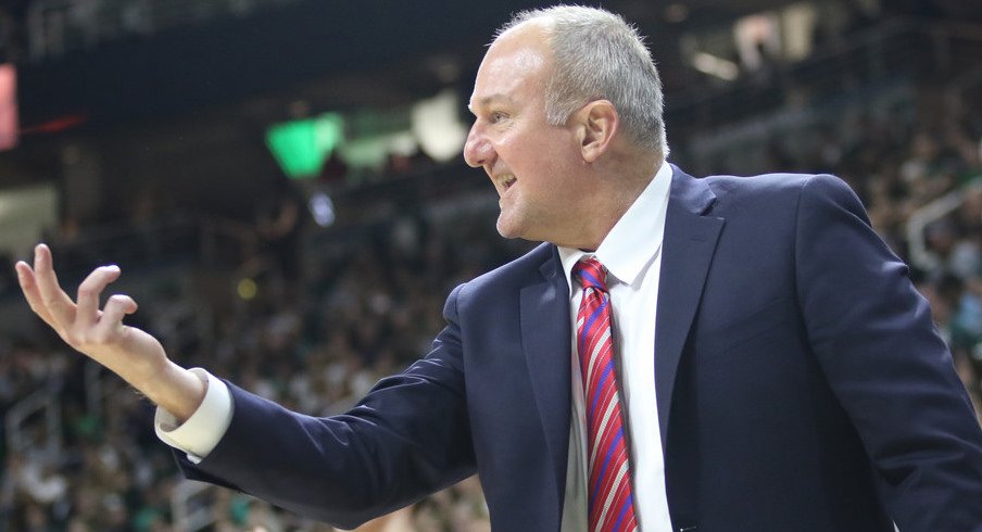 Ohio State coach Thad Matta at Michigan State. 