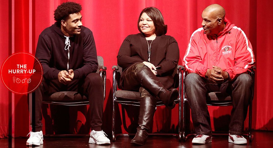 Jaelen Gill and his parents.