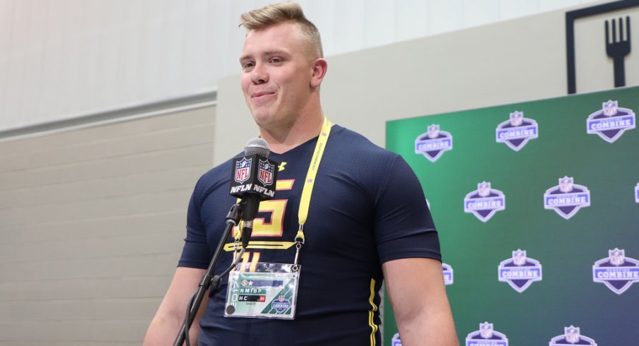 A rested and healthy Pat Elflein is anxious for the next step in his football career: the 2017 NFL Combine.