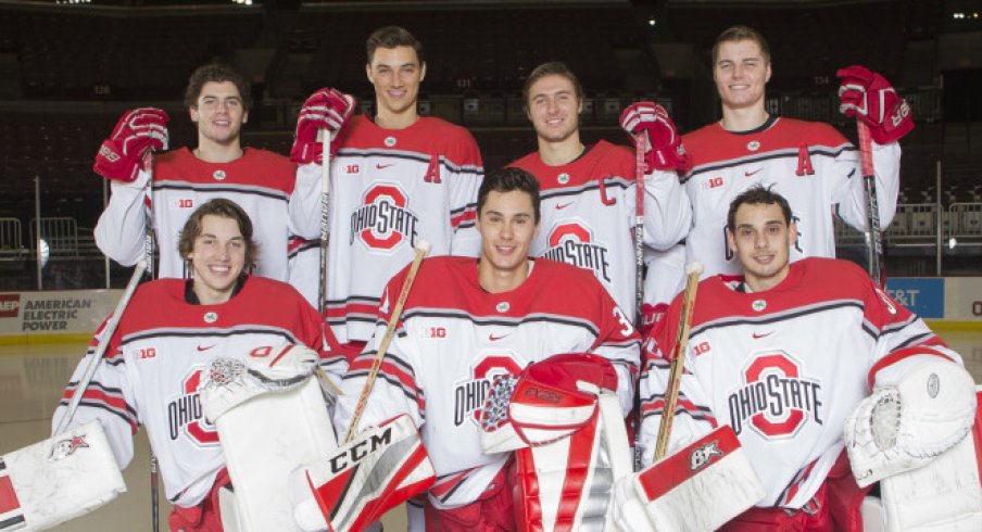 Ohio State men's hockey senior class of 2016-17