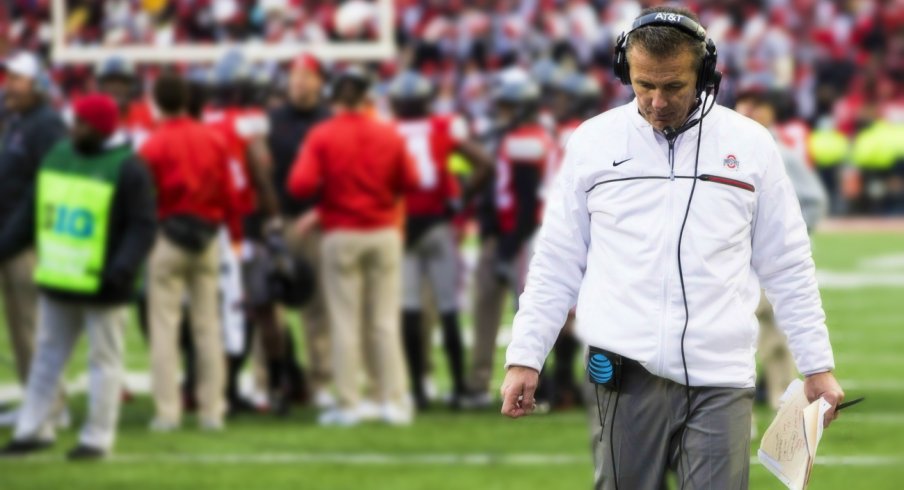 Urban Meyer in overtime during the 2016 Ohio State-Michigan game