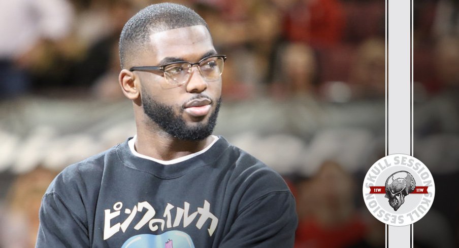 J.T. Barrett and his glasses eye for March 7th 2017 Skull Session