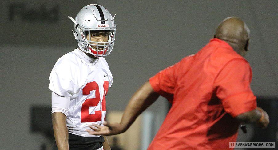 Ohio State early enrollee Shaun Wade during the first spring practice.
