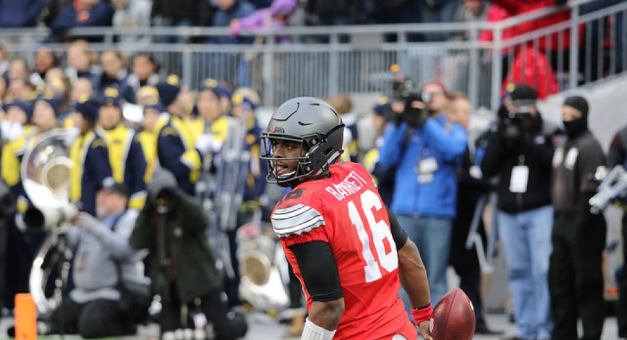 Ohio State quarterback J.T. Barrett first three-time captain.