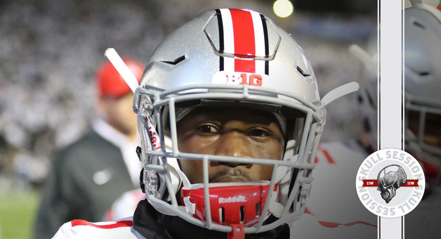 Ohio State wide receiver Johnnie Dixon eyes the March 8th 2017 Skull Session