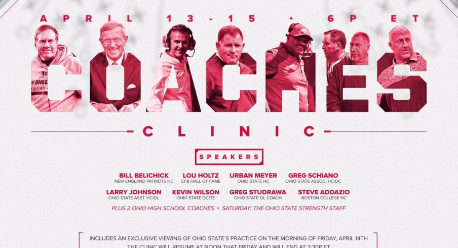 Ohio State announces its speakers for its 86th coaches clinic.
