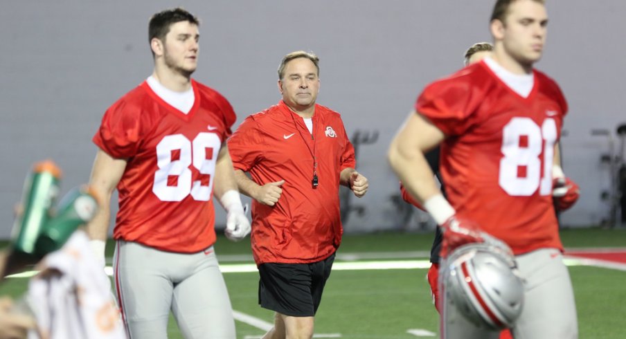 Kevin Wilson's desire to use tempo in Ohio State's offense is already on display at spring practice.