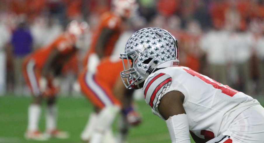 Ohio State cornerback Denzel Ward in the Fiesta Bowl. 