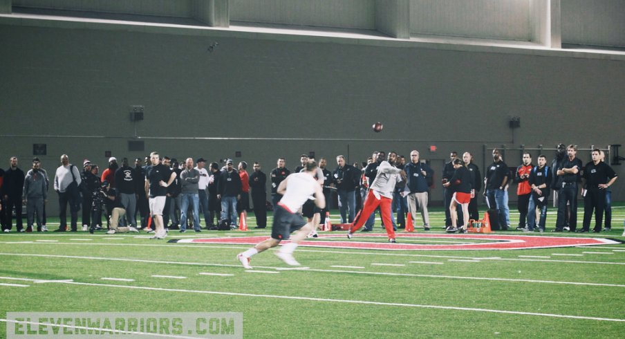Scenes from Ohio State's Pro Day in 2015.