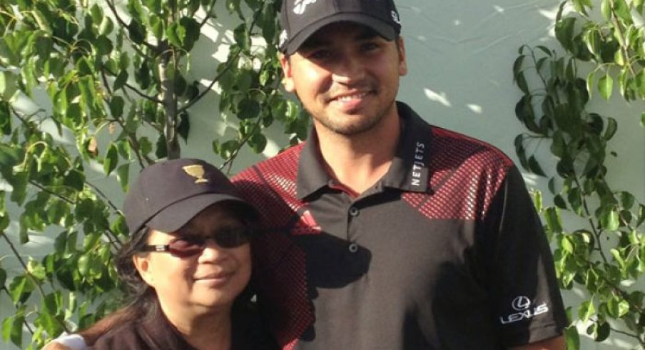 Jason Day with his mother, Dening.