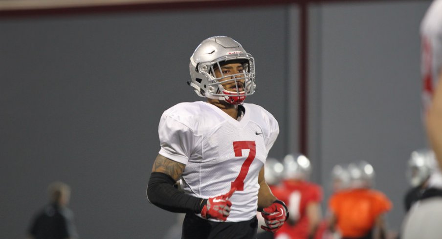 Safety Damon Webb during one of Ohio State's spring practices. 