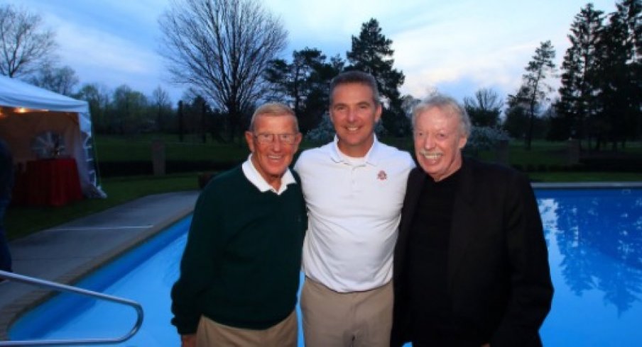 Lou Holtz, Urban Meyer, and Phil Knight