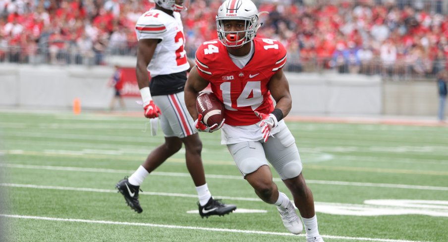 Ohio State wide receiver K.J. Hill during the spring game.