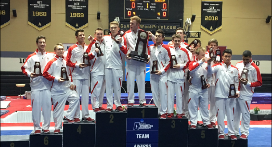 The Ohio State men's gymnastics team finished second at the NCAA Championships.