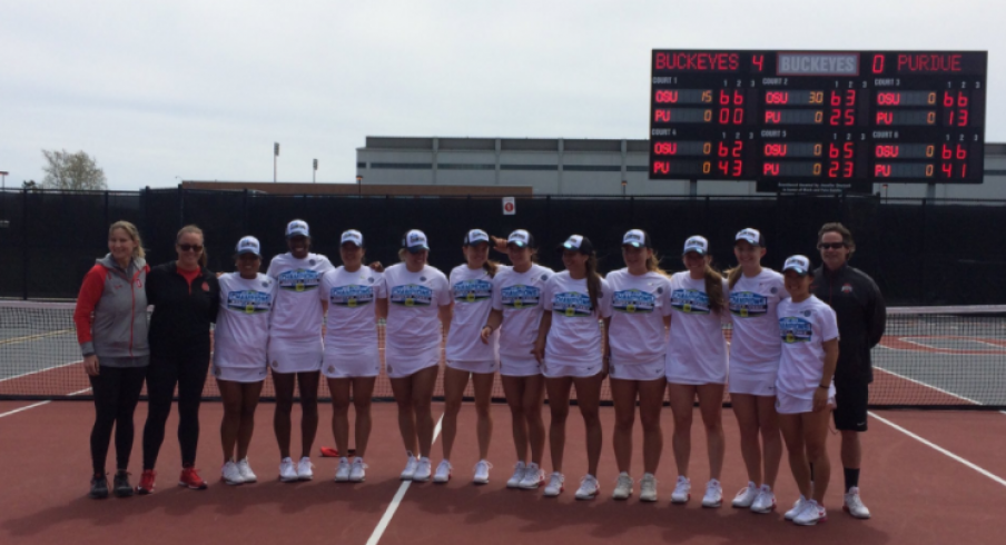 With a win over Purdue on senior day, OSU women's tennis went a perfect 11-0 B1G and earned its second straight regular-season conference crown.