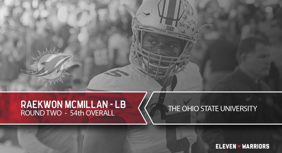 Raekwon McMillan drafted by Miami.