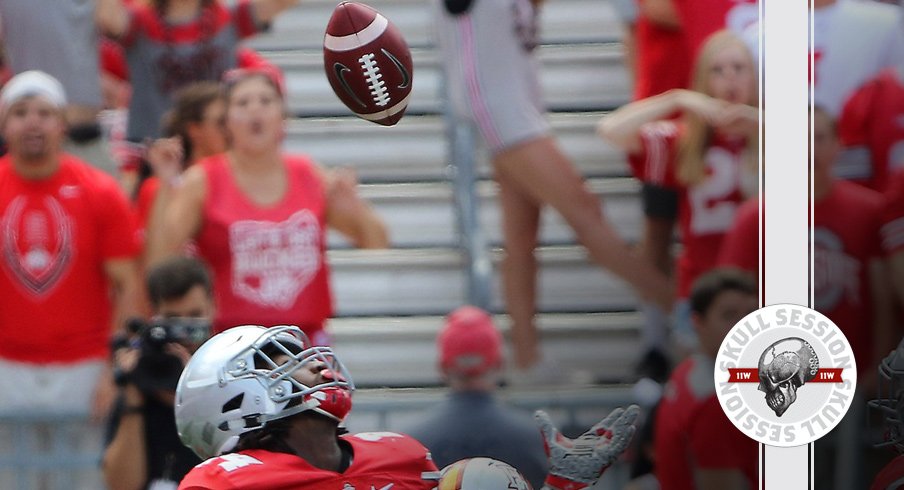 Malik Hooker won't break eye contact for the April 28th 2017 Skull Session