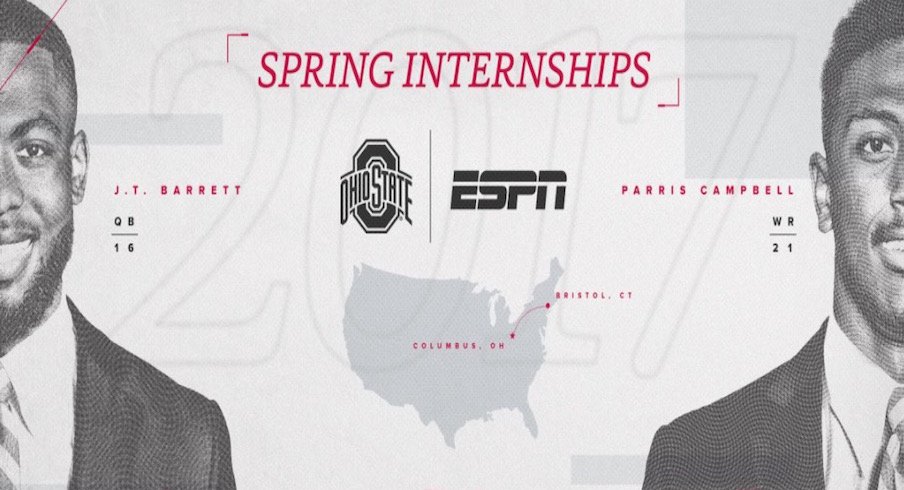 J.T. Barrett and Parris Campbell ESPN internships.