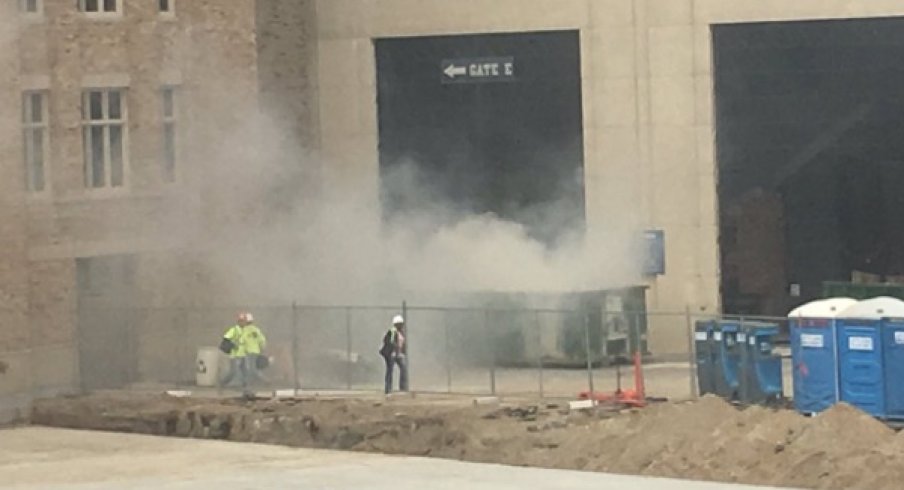 Notre Dame dumpster fire stadium.