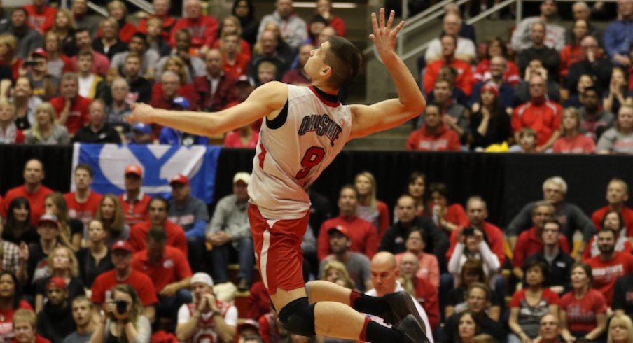 Nicholas Szerszen's nine third-set kills propelled the team to victory.