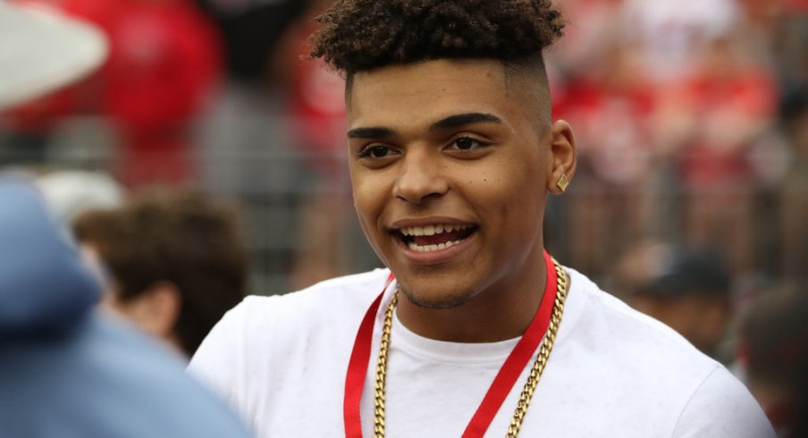 Trevon Grimes at Ohio State's 2017 spring game.