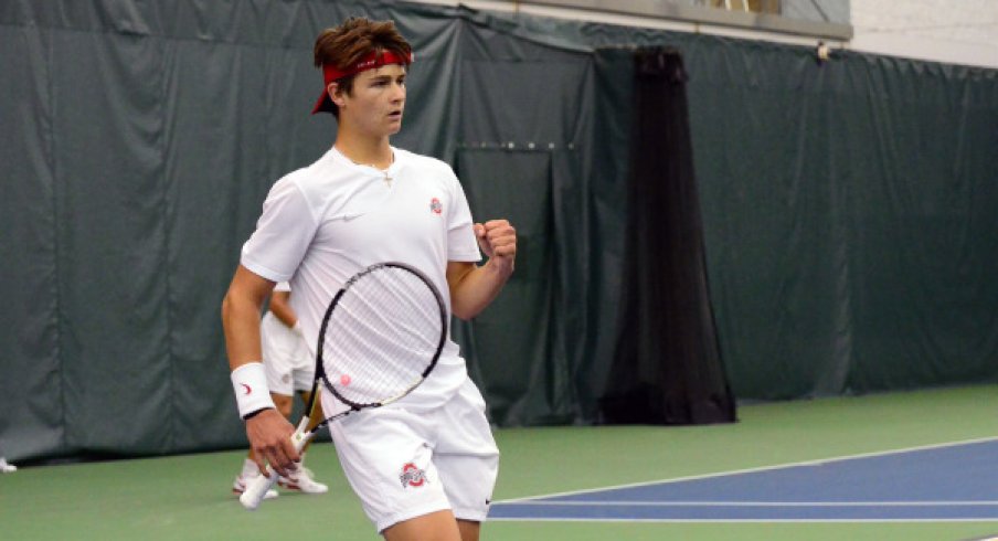 JJ Wolf at Big Ten championship tournament, 2017.