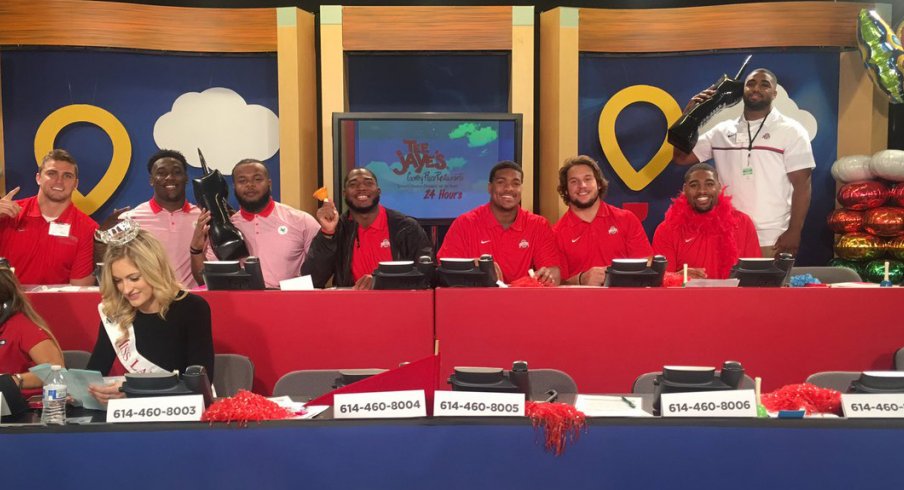 Several Ohio State players spent their Sundays helping out with the Children's Miracle Network Telethon.