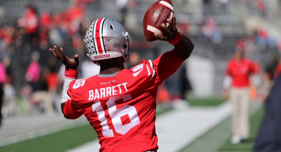 J.T. Barrett's miscues as a passer have rarely been due to technique