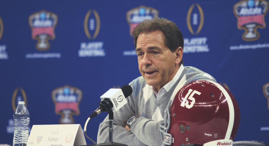 Alabama head coach Nick Saban.