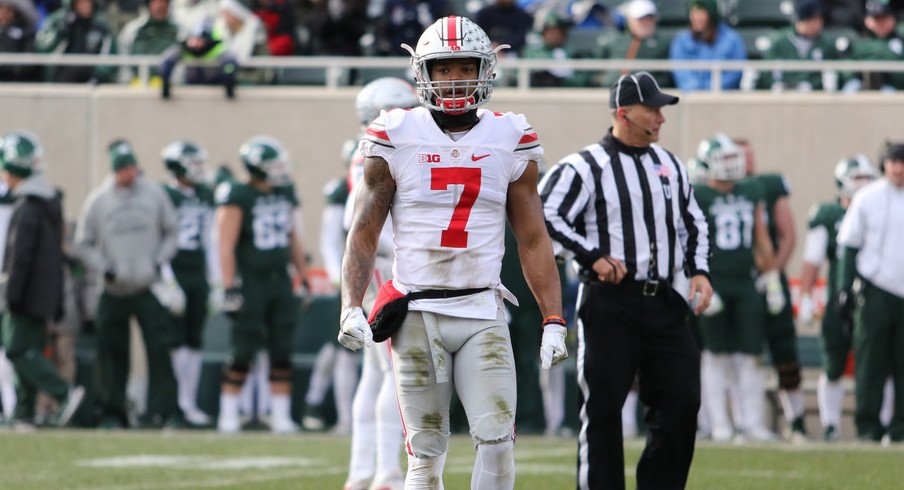 Ohio State safety Damon Webb at Michigan State last season.