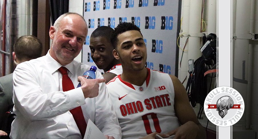 Thad Matta and D'Angelo Russell