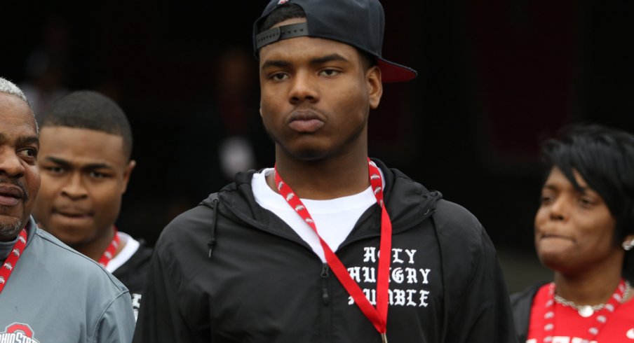 Jaylen Harris at Ohio State's 2017 spring game