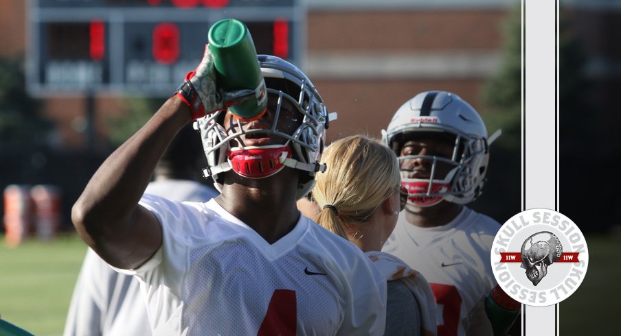 Jordan Fuller takes a drink for the June 17th 2017 Skull Session.