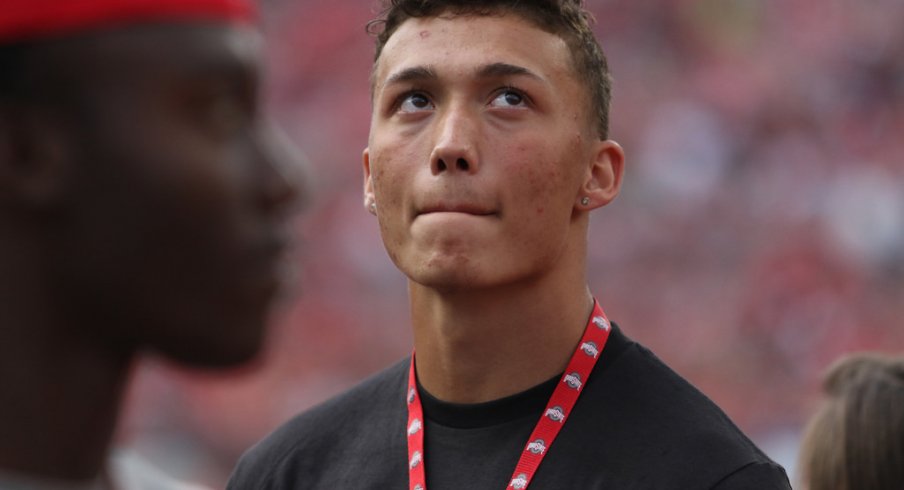 Wide receiver signee Ellijah Gardiner during Ohio State's annual Spring Game.