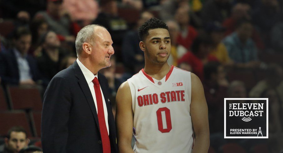 Former Ohio State coach Thad Matta and former Ohio State player D'Angelo Russell