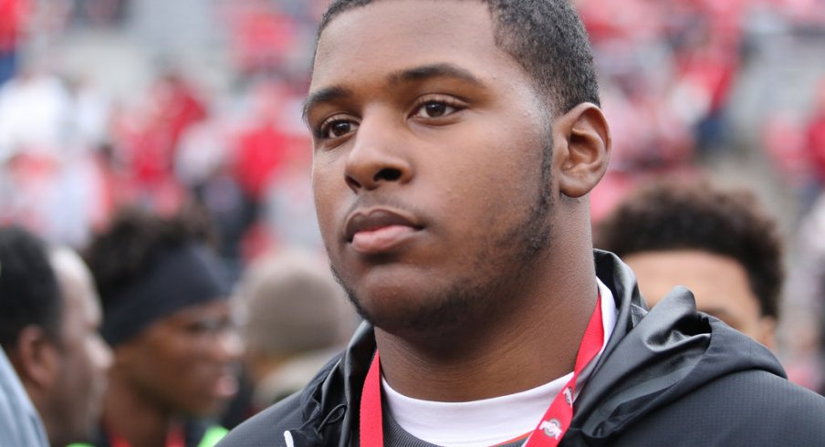 Thayer Munford at the Ohio State-Michigan game in 2016.