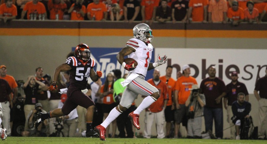 Braxton Miller scores against Virginia Tech in 2015.