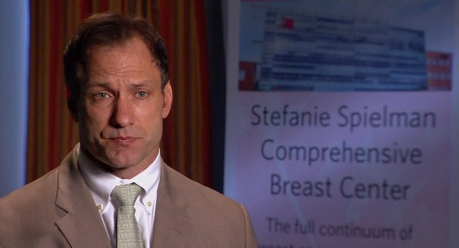 Chris Spielman, pictured during a 2013 event, talked to Eleven Warriors about why he is suing Ohio State.