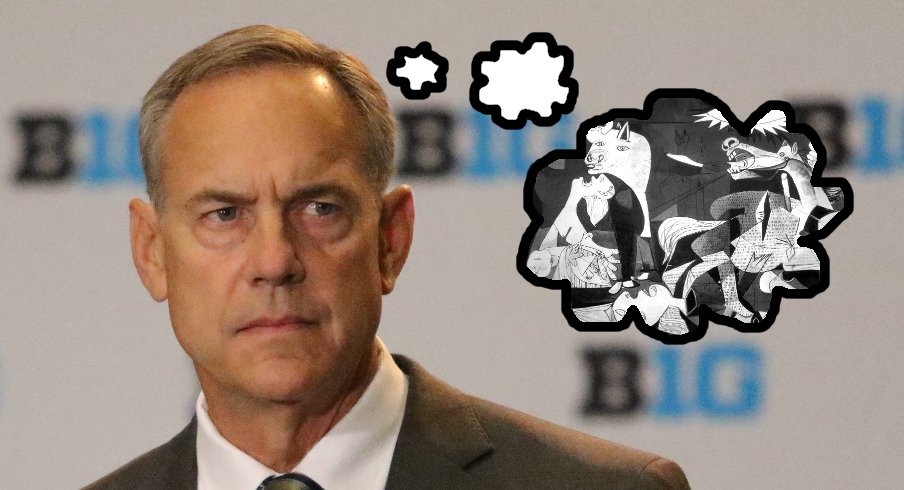 Michigan State head coach Mark Dantonio's inner thoughts during Big Ten Media Days