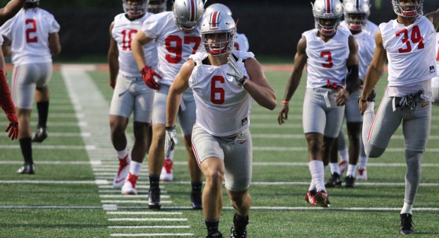 Sam Hubbard and the Buckeyes returned to the field on Thursday.