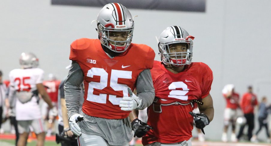 JK Dobbins could see significant playing time backing up Mike Weber in 2017.